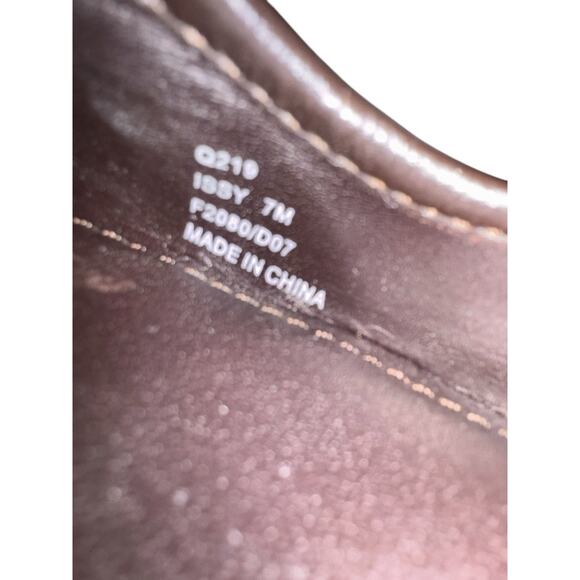 COACH Womens Size 7M Signature Brown Monogram Issy Wedge Platform Heel Shoes - Picture 11 of 11